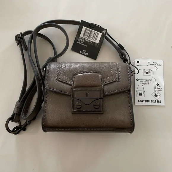 FRYE Alex 4WAY Shadow  Crossbody Mini Belt Bag, NWT - Picture 2 of 13